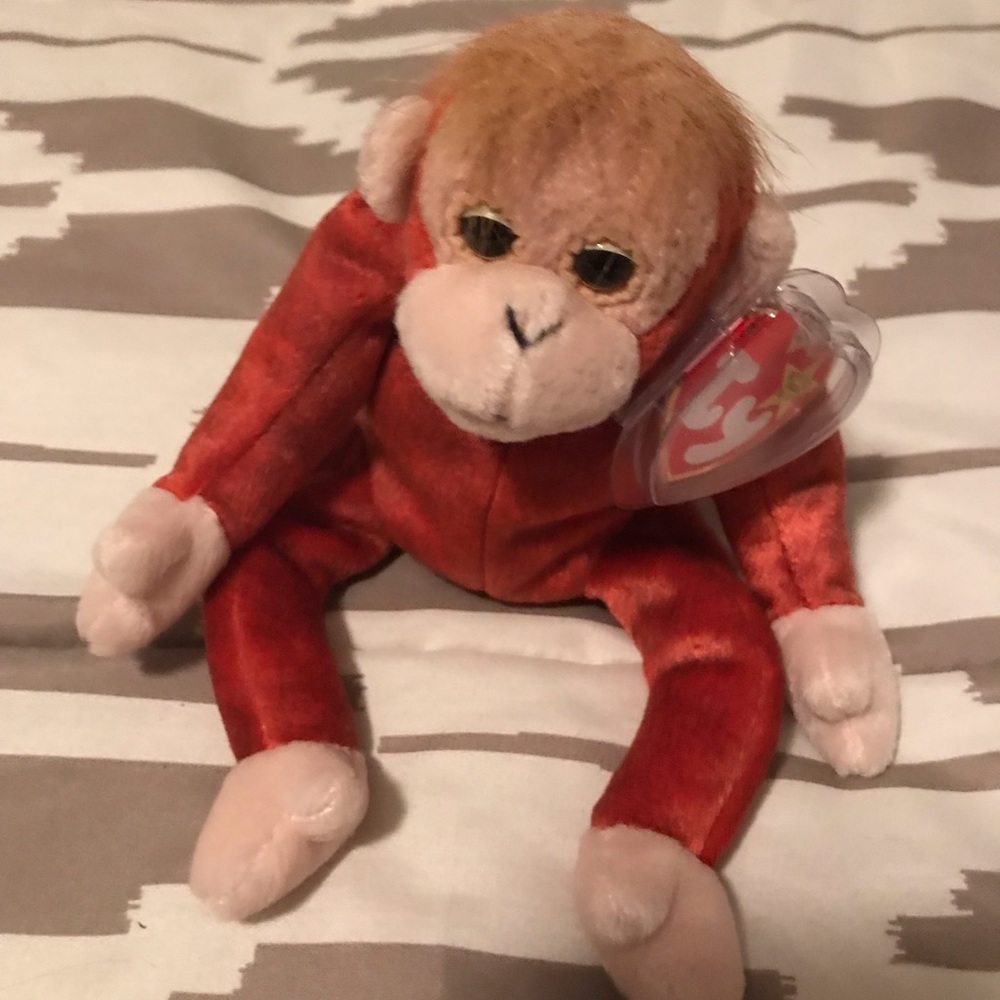 Ty Beanie Baby “Schweetheart” NWT plush monkey Great 4 for Christmas